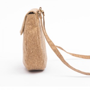 Waterproof Thick wood-grained Paper Natural Lady Sling Bag Cute Cross body Makeup Bag