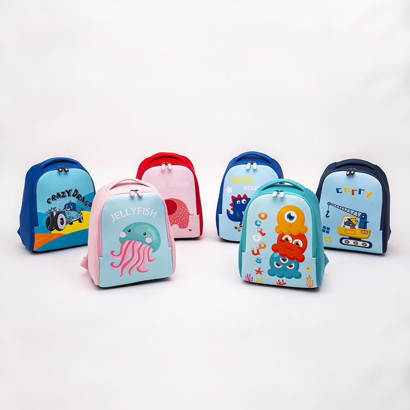 Cartoon Cute Children’s Backpack Neoprene Soft Air Permeable Kids Bag Series Featured Image