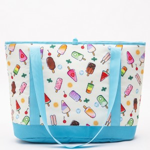 Ice cream pattern lunch cooler bag fashion leisure large capacity