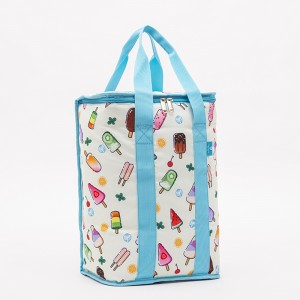 Ice cream pattern lunch cooler bag fashion leisure large capacity multifunction