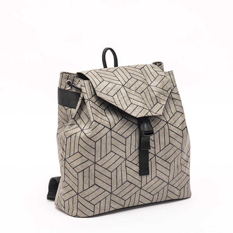 Simple Trendy Eco-Friendly Backpack Large Capacity Bag Diamond Pattern Geometry  | Twinkling Star