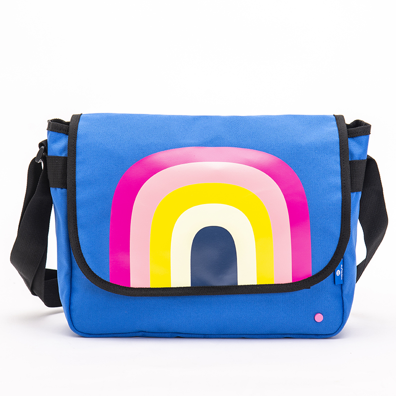 Quality Inspection for Children Trolley School Bag - Rainbow shoulder bag fashion leisure large capacity student bag – Twinkling Star