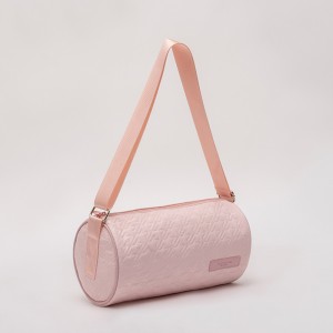 Fashion pink casual lady’s ultrasonic shoulder bag