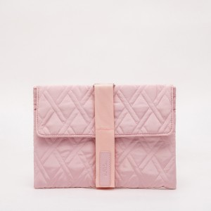Fashion pink casual lady’s quilted Ipad bag