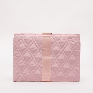 Fashion pink casual lady’s quilted Ipad bag