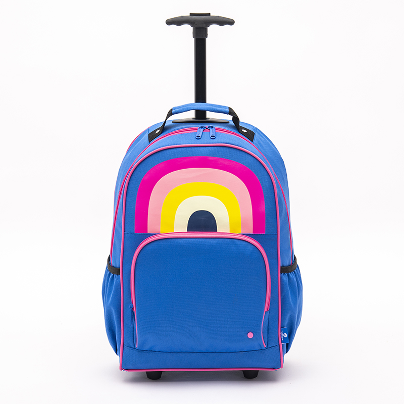 2021 China New Design Child School Bag - Rainbow student trolley backpack fashion large capacity school bag – Twinkling Star