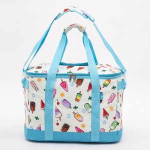 Ice cream pattern lunch cooler bag fashion leisure large capacity