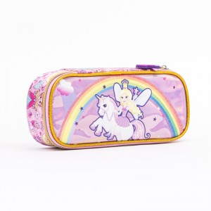2020 Holographic Leather Cute Unicorn Pencil Case For Girls
