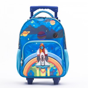 New Fashion Rocket Trolley School Bag For Boys