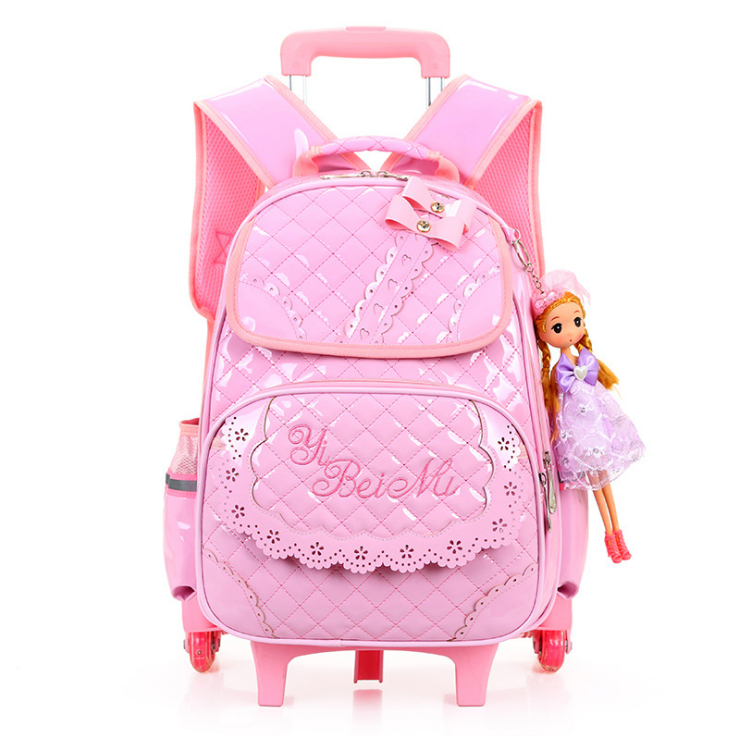 Top Suppliers Custom School Bag - 2020 New Design Custom Logo OEMODM Kids Anti-theft Trolley Backpack School Bag – Twinkling Star