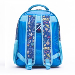 Holographic Leather Rocket School Backpack For Boys
