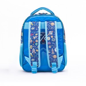 Rocket Holographic Leather Primary School Bag For Boys