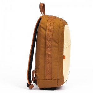 leisure fashion RPET fabric backpack simple and recyclable Eco-friendly with Jacquard ribbon