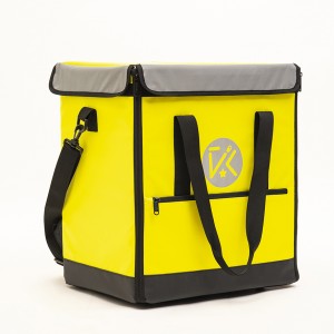 New design medium yellow multi-functional large capacity food delivery backpack