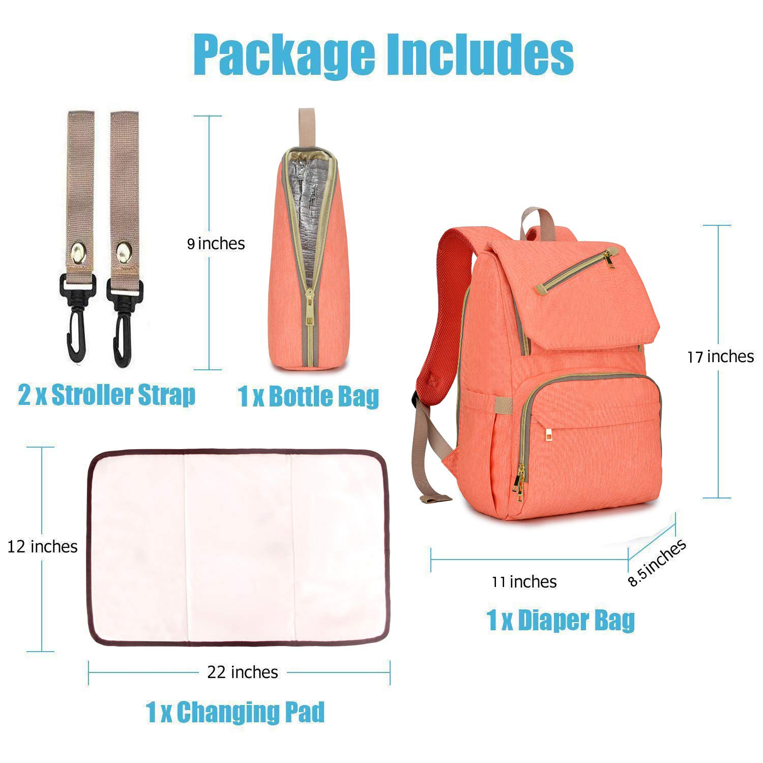 Multi-function baby Nappy storage bag (7)