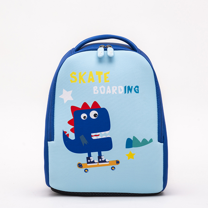 100% Original Sequin Backpack For Kids – Cartoon cute children’s backpack neoprene kids bag soft air permeable dinosaur printing – Twinkling Star