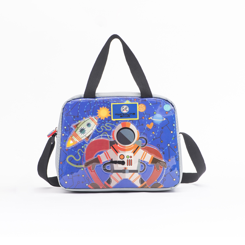 Best-Selling Multicolor Gym Sports Bag Women - Space Rocket boys lunch bag – Twinkling Star