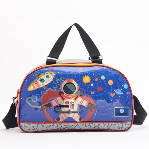 Spaceman Rocket primary school boys travel tote bag