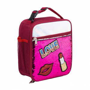 shion sequin children lunch bag portable laser splicing insulation picnic bag