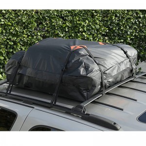 Car Top Carrier topper Waterproof Roof Top Cargo Bag Attaches With or Without Roof Rack