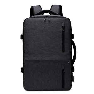large capacity light weight expandable flight backpack with usb charging
