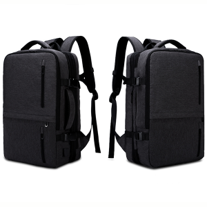 large capacity light weight expandable flight backpack with usb charging