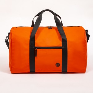 Simple travel bag matte leather luggage bag fashionable casual shoulder bag large capacity fitness bag eco-friendly bag