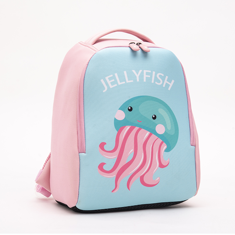 Cartoon children’s backpack neoprene kids bag soft air permeable jellyfish printing | Twinkling Star