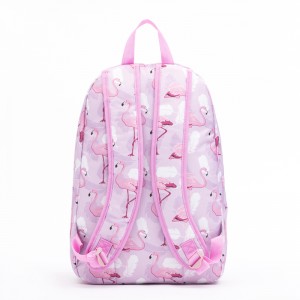 Pink Flamingo Backpacks Girls Bookbag 17 Inch Laptop Bag Shoulder Bag Casual Daypack