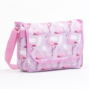 Pink Flamingo Laptop Shoulder Crossbody Bag for Men Women Teens