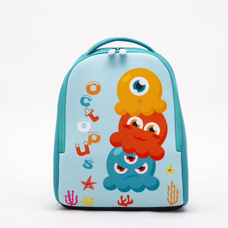OEM Customized Baby Diaper Backpack - Cartoon cute children’s backpack neoprene kids bag soft air permeable octopus printing – Twinkling Star
