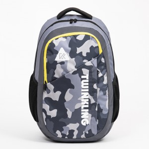 2021 new design fashion transfer print camouflage large capacity handiness sport backpack