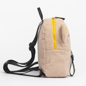 TKS20211103B 2021 New design fashion female sherpa small backpack