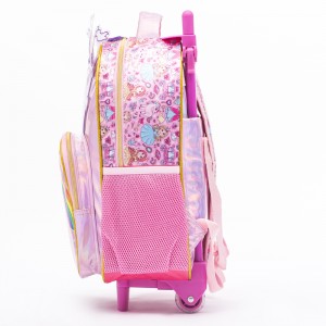 2020 New School Trolley Children Trolley School Bag For Girls