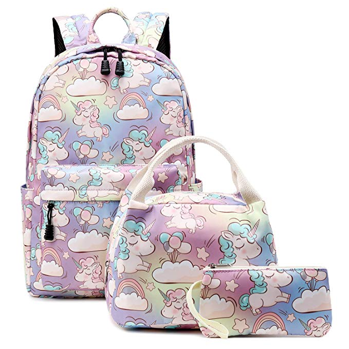Wholesale Waterproof Drawstring Backpack Bag - Cute Lightweight School Boobag Kids Unicorn Backpacks for Girls Backpacks with Lunch Bag  – Twinkling Star
