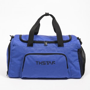 Blue travel bag large capacity handbag simple luggage bag sports bag fitness bag business trip