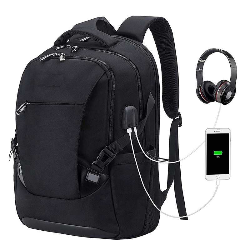 Factory wholesale Students Supplies Bag - Travel Laptop Backpack Waterproof Business Work School College Bag Daypack with USB Charging&Headphone Port for Men Women Boy Girl Student Durable Lug...