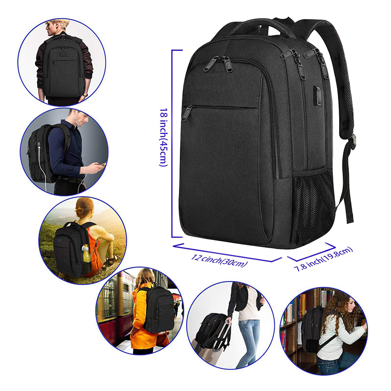 Wholesale Dealers of Women Messenger Laptop Bag - Business Travel Backpack, Laptop Backpack with USB Charging Port for Men Womens Boys Girls, Anti Theft Water Resistant College School Bookbag Comp...