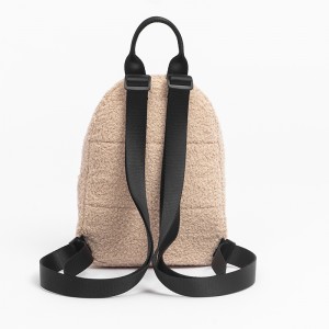 TKS20211101B 2021 New design fashion female sherpa mini backpack