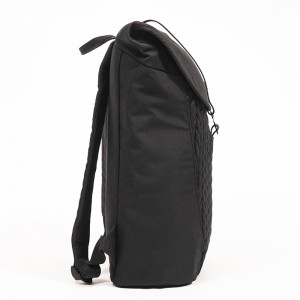 Black Fashion Backpack Weaving Design Backpack Simple Backpack Commuting Backpack