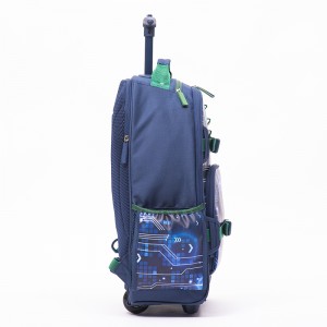 Large Capacity Backpack for Boys Luminous in the Dark Backpack Student Trolley Backpack