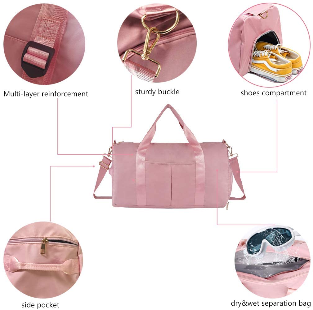 Wholesale Price Backpack Bag Trolley - Dry Wet Separated Gym Duffle Holdall Bag Training Handbag Yoga bag Travel Overnight Weekend Shoulder Tote Bag with Shoes Compartment – Twinkling Star