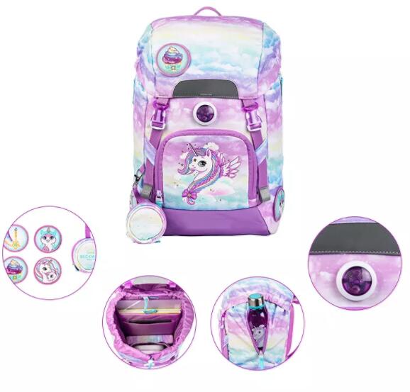 Newly Arrival Laser Females Backpack - Hard shell Children Schoolbags Mermaid Unicorn Pupils Ridge Decompression Rainproof Backpack – Twinkling Star