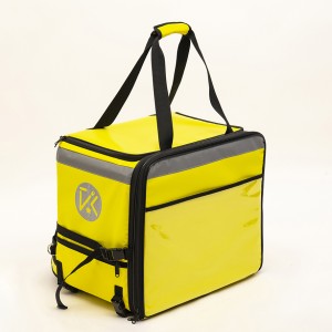 Large size new design multi-functional large capacity yellow food delivery backpack