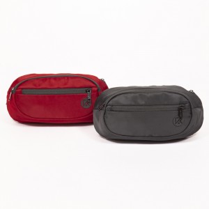Red black running mobile phone bag mobile phone waist bag simple fashion waist bag crossbody bag