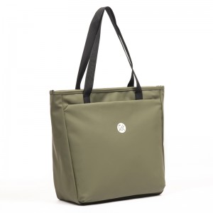 Green GRS leather handbag shopping bag tote bag large capacity fashion casual bag