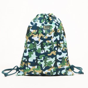Camouflage football student shoe bag storage bag drawstring bag soccer bag