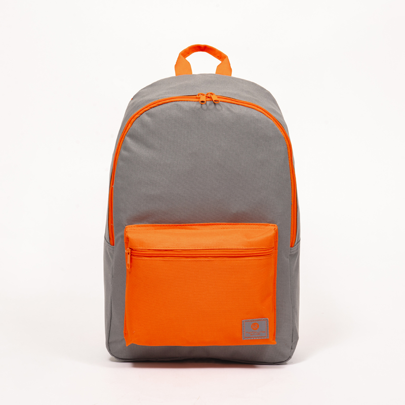 China New Product Fashionable Canvas Bags - Gray and orange color matching designfashionable and casual backpack – Twinkling Star