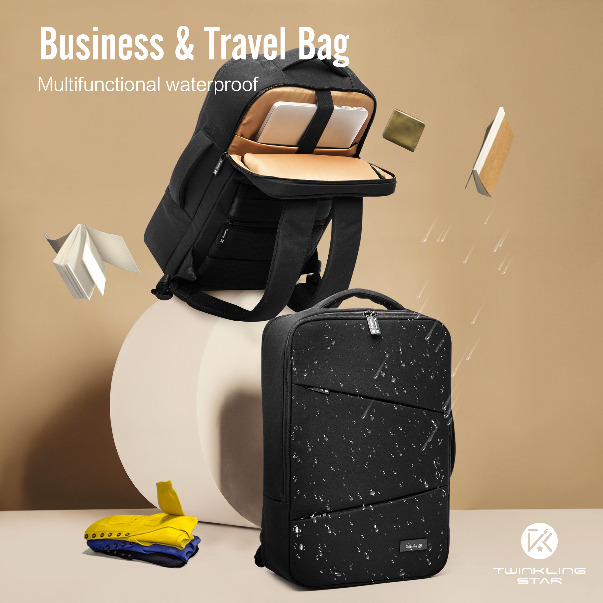 Business Casual Backpack Lightweight Backpack For Men Laptop Backpack Travel Bag | Twinkling Star
