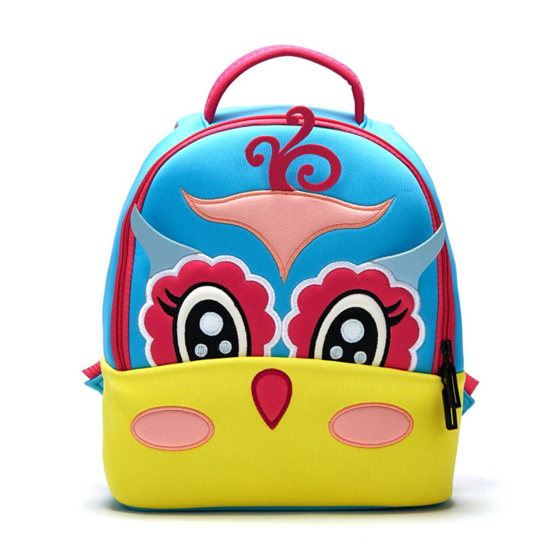 Factory wholesale Pupil Girls School Backpack - New 3D animal embroidery cartoon cute hot sale coloring fashion child kids backpack for girls boys – Twinkling Star